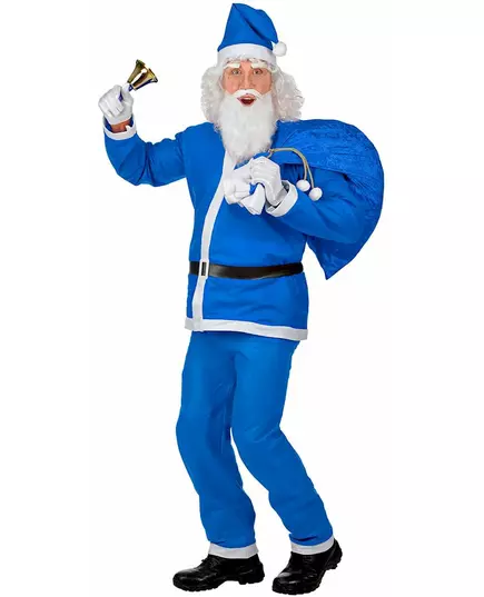 Modrý santa kostým pro muže, image 2