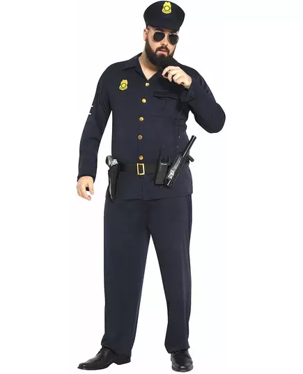 Kostým policisty pro dospělé – velká velikost, image 2