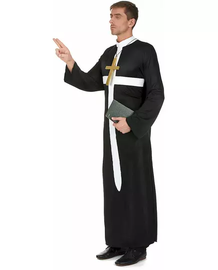 Bílý kněžský kostým s křížem pro muže, Velikost: Medium/Large, image 2