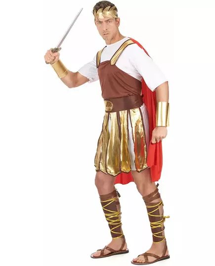 Kostým římského gladiátora s červeným pláštěm pro muže, image 2