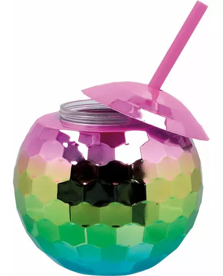 Duhový kelímek disco koule 600 ml, image 2