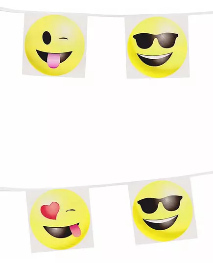 Girlanda praporků Imoji Emoticon 8m, image 2