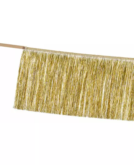 Zlatá nitová girlanda 135 cm, image 2