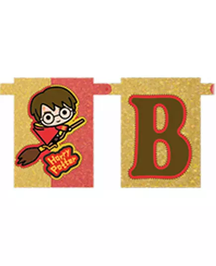 Kawaii Harry Potter kartonová girlanda Happy Birthday 180 cm, image 2