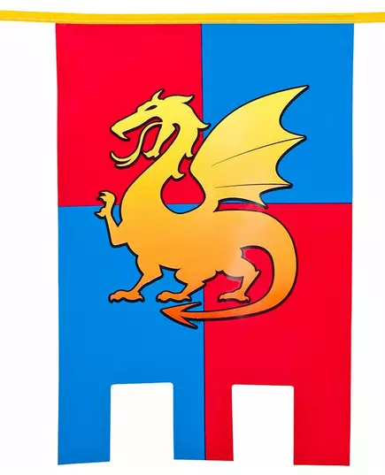 Středověká rytířská praporková girlanda 6 m, image 2
