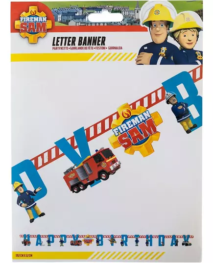 Fireman Sam papírová girlanda Happy Birthday 180 cm, image 2