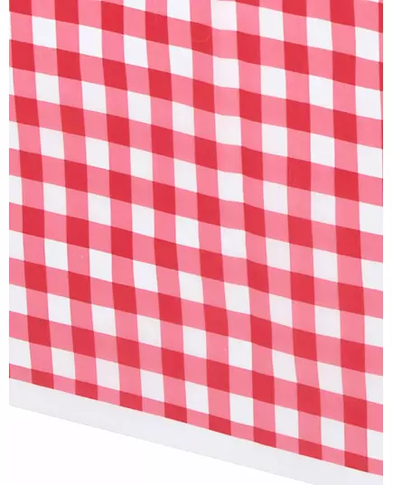 Červený kostkovaný plastový ubrus 137 x 274 cm, image 2