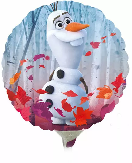Malý kulatý fóliový balónek Frozen 2 23 cm, image 2