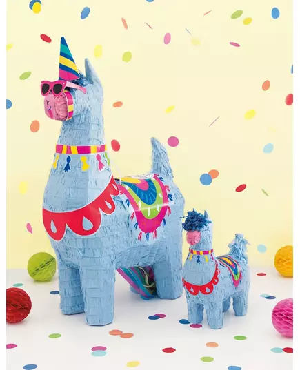 Modrá piñata lama 50 cm, image 2