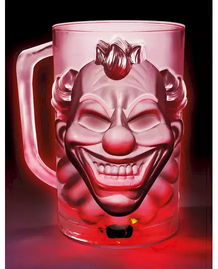 Děsivý klaunský půllitr s LED 700ml, image 2