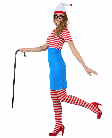 Pruhovaný kostým turistky pro ženy, Velikost: Small, image 2