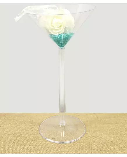 Plastová váza ve tvaru maxi martini sklenice na stopce 46 cm, image 2