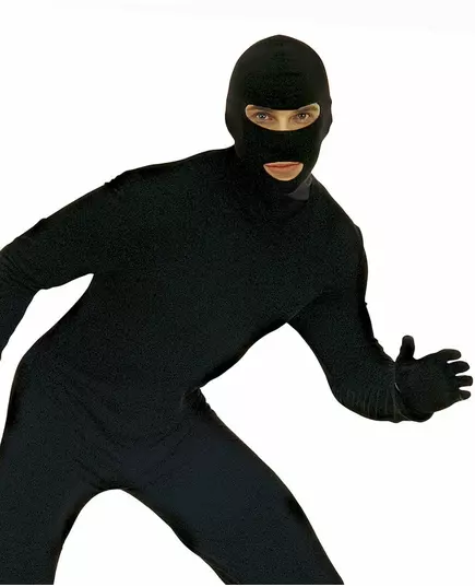 Černá kukla pro dospělé, image 2