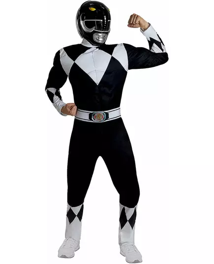 Černá helma Power Ranger pro dospělé, image 2