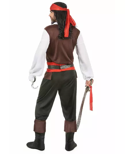 Kostým černých pirátských kalhot pro muže, Velikost: XX-Large, image 2