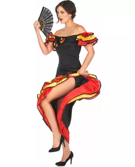 Kostým flamenco tanečnice pro ženy, Velikost: Medium/Large, image 2