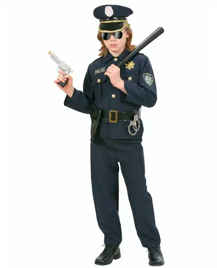 Tmavě modrý policejní kostým pro chlapce, Velikost: 5-7 let (128 cm), image 2
