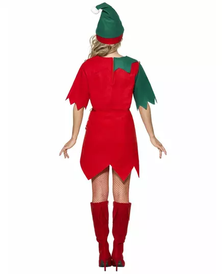 Dvoubarevný elfí kostým pro ženy Vánoce, Velikost: Medium, image 2