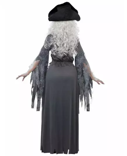 Šedý pirátský kostým ducha pro ženy Halloween, Velikost: Medium, image 2