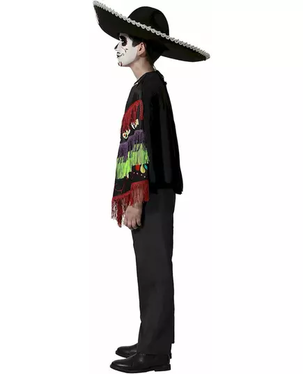 Dětský kostým Day of the Dead – kosterní pončo, Velikost: 3-4 let (98-115 cm), image 2