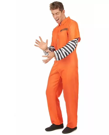 Vězeňský kostým pro muže, Velikost: Large, image 2