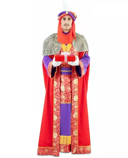 Deluxe Red Balthazar Mage King kostým pro dospělé, image 2