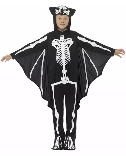 Dětský kostým netopýří kostlivec Halloween, Velikost: 7-9 let (130/143 cm), image 2