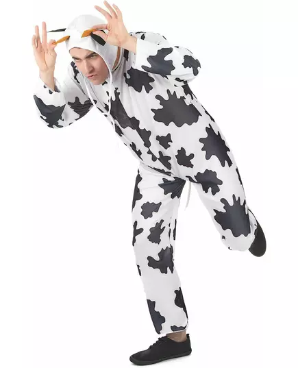 Kostým krávy pro dospělé s kloboukem, image 2