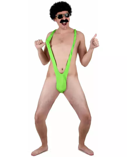 Neonově zelený mankini pro muže, image 2