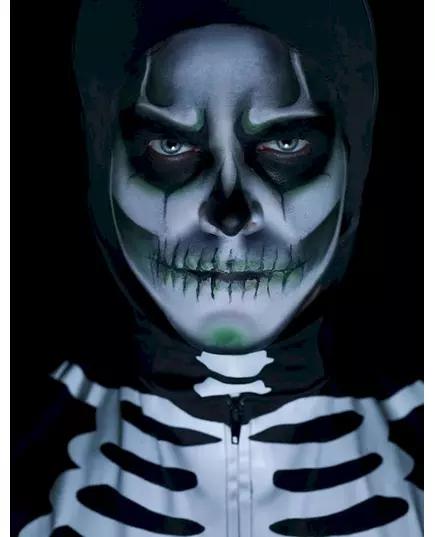 Sada svítícího make-upu kostlivce ve tmě pro dospělé Halloween, image 2