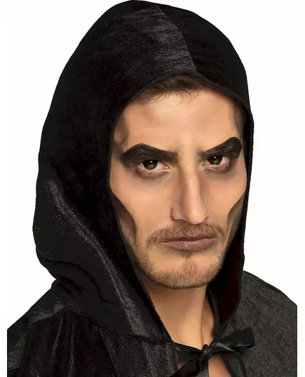 Černé a červené konturové fancy čočky pro dospělé, image 2