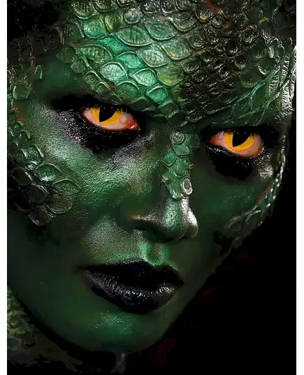 Fancy kontaktní čočky „žluté reptilí oko“ pro dospělé, image 2