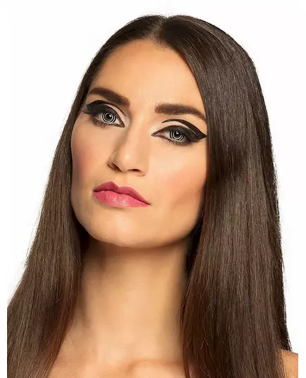 Černo-bílé spirálové fancy kontaktní čočky pro dospělé, image 2