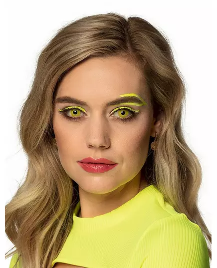 Žluté UV dekorativní čočky pro dospělé 1 měsíc, image 2