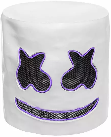 Fialová LED marshmallow DJ maska pro dospělé, image 2