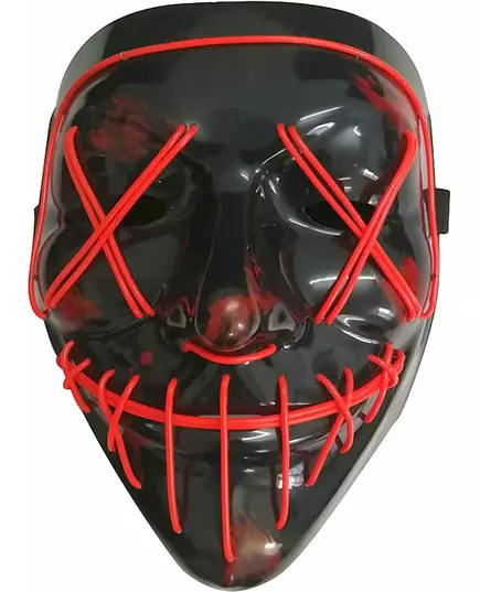 LED maska svítící červená pro dospělé, image 2