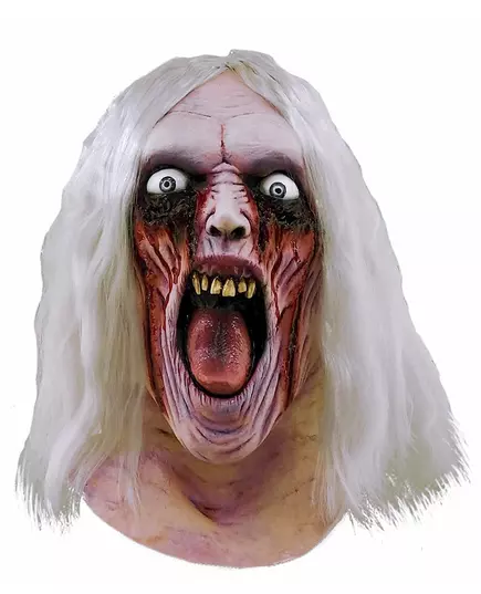 Krvavá latexová maska zombie pro dospělé Halloween, image 2