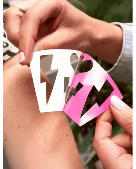 Opakovaně použitelná make-up šablona Blesky a srdce, image 2