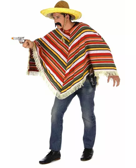 Mexické pončo pro dospělé, image 2