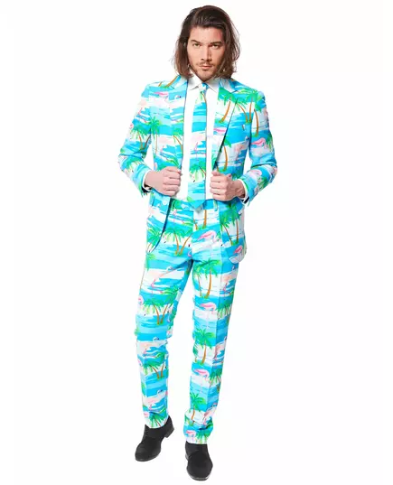 Kostým Mr. Flamingo pro muže Opposuits, Velikost: Medium (EU 48-50), image 2