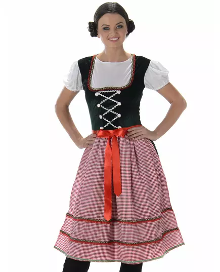 Bavorský kostým dlouhé šaty pro ženy, Velikost: Large, image 2