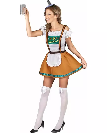 Hnědý bavorský kostým pro ženy, Velikost: Medium, image 2