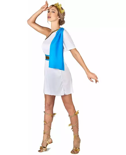 Modrý řecký císařský kostým pro ženy, Velikost: Medium, image 2