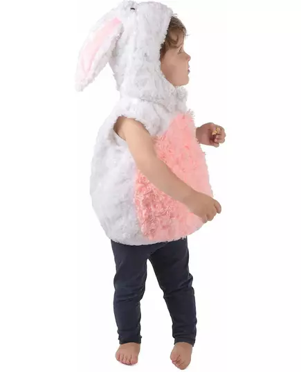 Dětský bezrukávový bílý a růžový králičí kostým, Velikost: 3-4 let (98-104cm), image 2