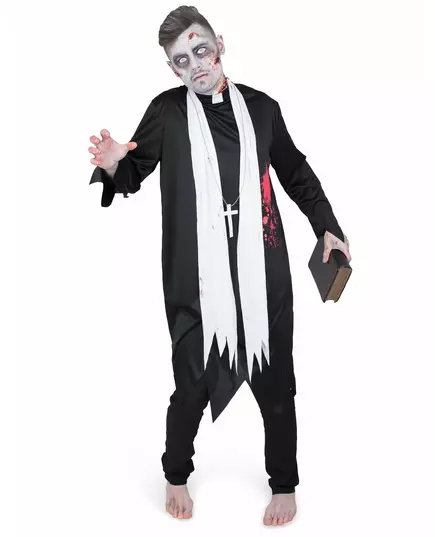 Kostým zombifikovaného kněze pro muže, Velikost: Small, image 2