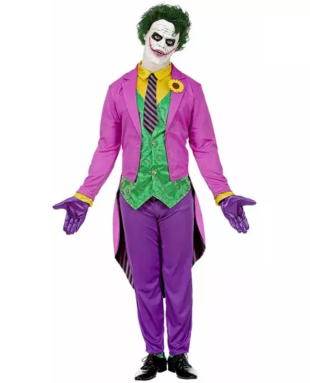 Šílený fialový psychopatický kostým pro muže, Velikost: Large, image 2