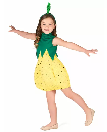 Kostým šatů ananas pro dívky, Velikost: 7-9 let (M), image 2