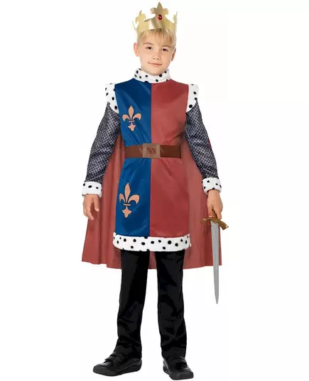 Středověký královský kostým pro chlapce, Velikost: 7-9 let (130/143 cm), image 2