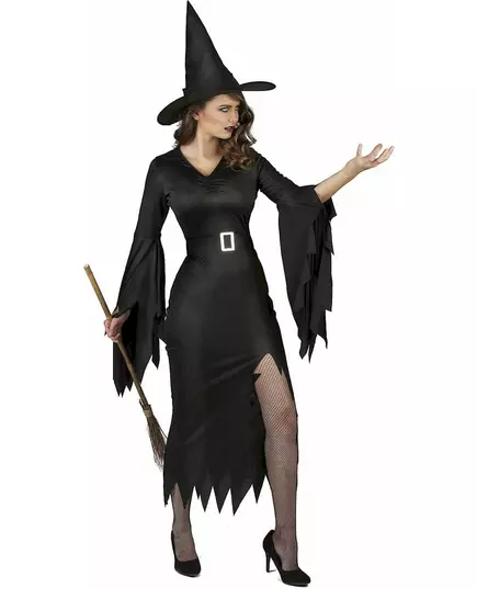 Sexy černý čarodějnický kostým pro ženy, Velikost: Large, image 2