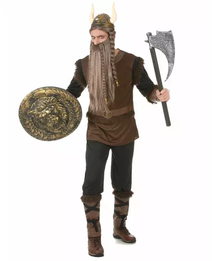 Vikingský kostým pro muže s koženým efektem, Velikost: Large, image 2